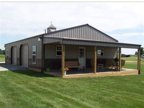 houses with detached metal shop design|metal building houses for sale.